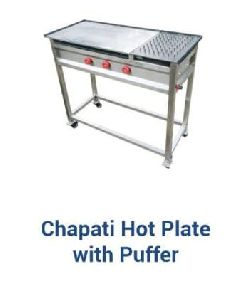 Stainless Steel Chapati Hot Plate Puffer