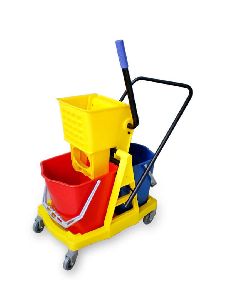 Double Bucket Wringer Trolley