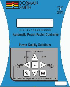 Graphic Overlays With Embossed Buttons for Power Factor Controller