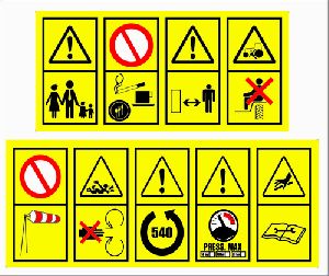 Good Quality Safety Signage Sticker for Industrial Machinary