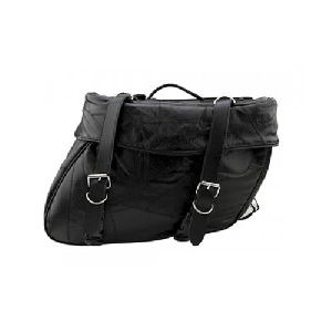 Black Motorcycle Saddle Bags