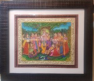 Radha Krishna Miniature Painting