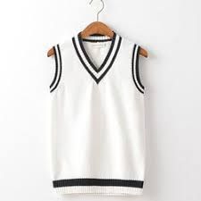 Sleeveless School Sweater