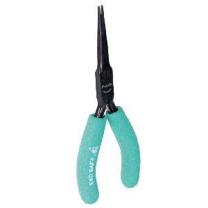ESD SAFE CUSHION GRIP PLIERS - LONG NEEDLE NOSED