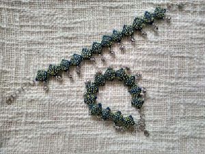 Hand Embroidered Fabric Anklet