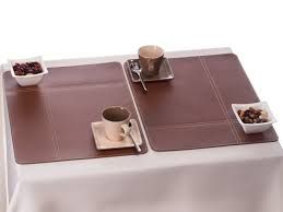 leather table mat