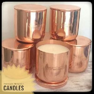 Copper Glass Shaped Candles