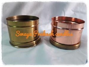 Copper Round Shaped Candles