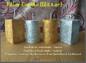 Pillar Glitter Candles