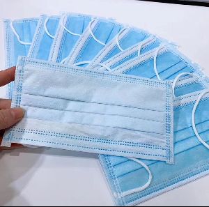 Non Woven 3 Ply Disposable Virus Protective Face Mask With Earloops