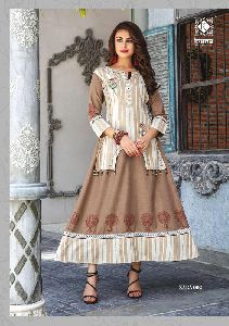 Designer Kurti with Skirt