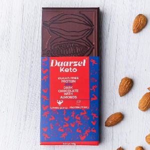 Daarzel Keto 65% Sugar Free Dark Chocolate with Almond