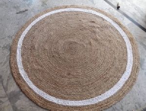 Jute White & Brown Rug