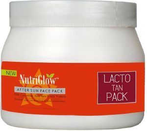 NutriGlow Lacto Tan Face Pack New (500 g) with Sunscreen Lotion SPF 40