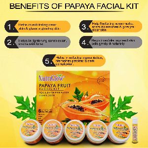 Nutriglow Papaya Fruit Facial Kit And Makeup Combo