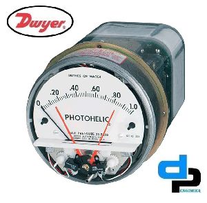 Dwyer A3201 Photohelic Pressure Switch Gauge Range 0-1 psi