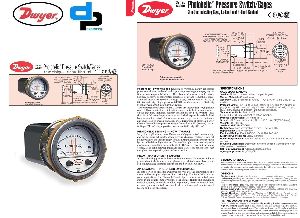 Dwyer A3205 Photohelic Pressure Switch Gauge Range 0-5 psi