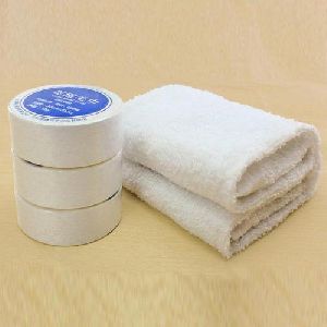 White Plain Compressed Towel