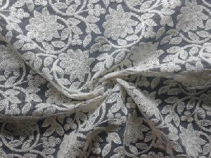 Dyeable Net Embroidered Fabric