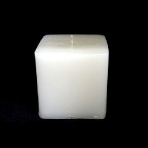 White Cube Candle