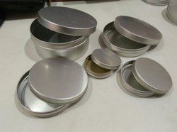 Round Aluminium Cosmetic Containers