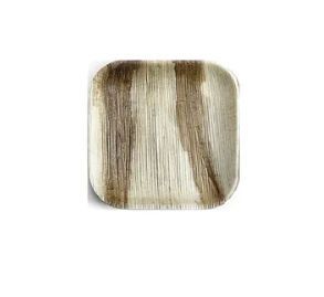 4 Inch Areca Square Shallow Plate