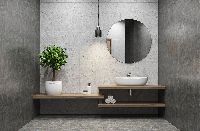 Bathroom Monochromatic Interior Designing