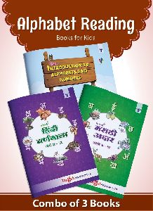 English, Hindi and Marathi Alphabet Reading Books