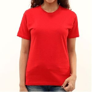 Women Round Neck Premium Biowash Cotton T-Shirt