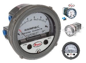 Dwyer A3000-50CM Photohelic Pressure Switch Gauge Range 0-50 cm w.c.
