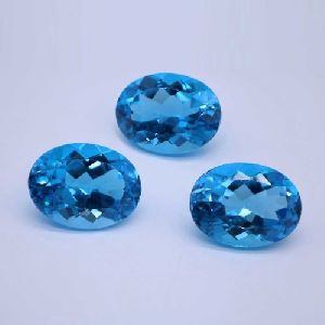 Natural Blue Topaz Gemstone