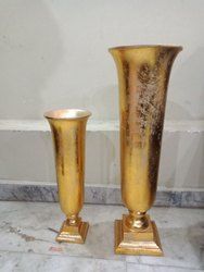 Gold Round Flower Vase