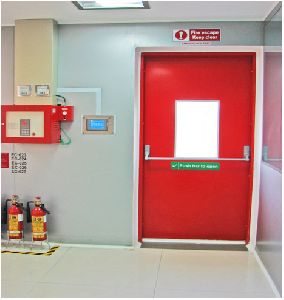 Mild Steel Polished Fire Rated Doors, For Home, Hotel, Mall, Office, Feature : High Strength