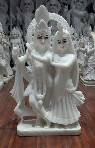 marble radha krishna statue