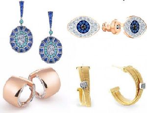 custom gold plated silver earrings