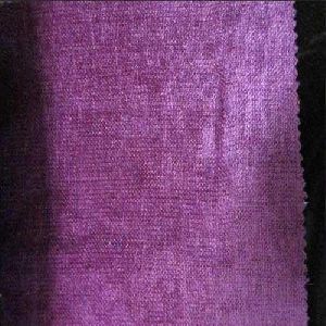 Plain Purple Chenille Fabric