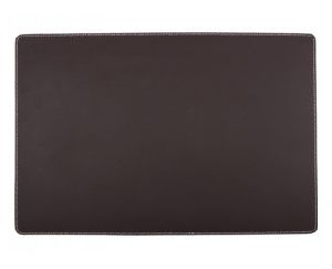 Elephant Grey Leather Rectangle Placemats