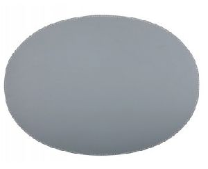 Light Grey Leather Oval Placemats