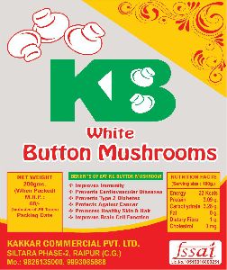 KB WHITE BUTTON MUSHROOMS( GREEN PLASTIC PANNET )