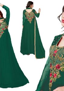 Green Silk Gown