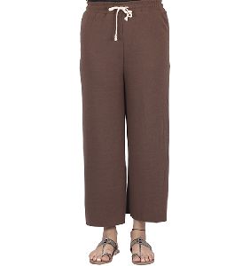 Comfortable Beige ankle casual Trouser