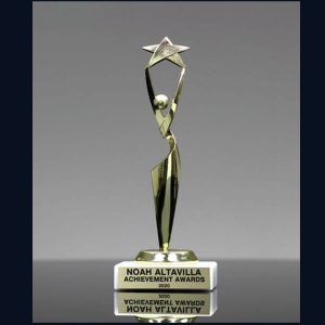 3D Printed Achievement Metal Trophy