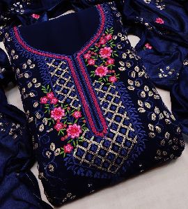 Ladies Embroidered Suit Material