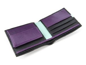Mens Purple Leather Wallet