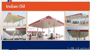 Indian Oil petrol Pump Canopy