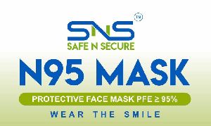 SNS Safe N Secure N95 Mask Numbar of layers - 5 Layers