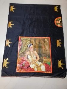 Hand painted pure silk sarees