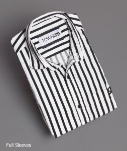 Full Sleeves Cotton Stripe Shirt