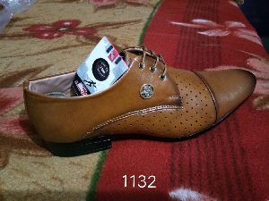 Brown Leather Formal Lace Shoes