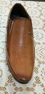 Brown Leather Moccasins Shoes